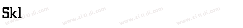 Sklow Medium字体转换
